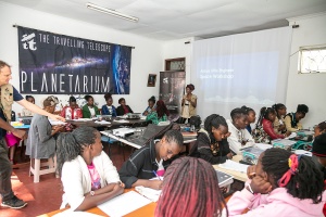 Girls in STEM session. Credit: The Travelling Telescope