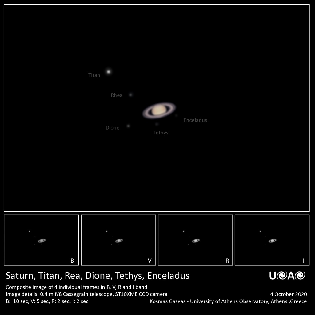 Saturn. Credit: Kosmas Gazeas, University of Athens Observatory, Greece