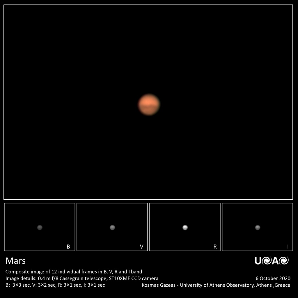 Mars. Credit: Kosmas Gazeas, University of Athens Observatory, Greece