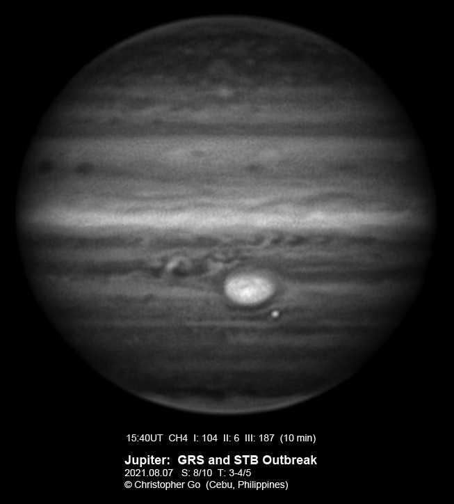 Jupiter GRS and STB outreach. Credit Christopher Go.