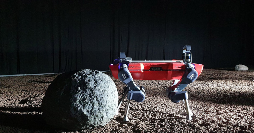 LEAP (Legged Exploration of the Aristarchus Plateau) is a mission concept study funded by ESA to explore some of the most challenging lunar terrains. Credit: ETH Zürich/RSL Robotics Labs