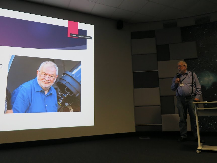 Yves Jongen received the first Exoplanet Transit Prize from the Czech Astronomical Society ETD project.