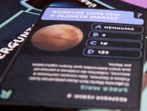 Example of a Question card in the ET - A Solar System Adventure Game.