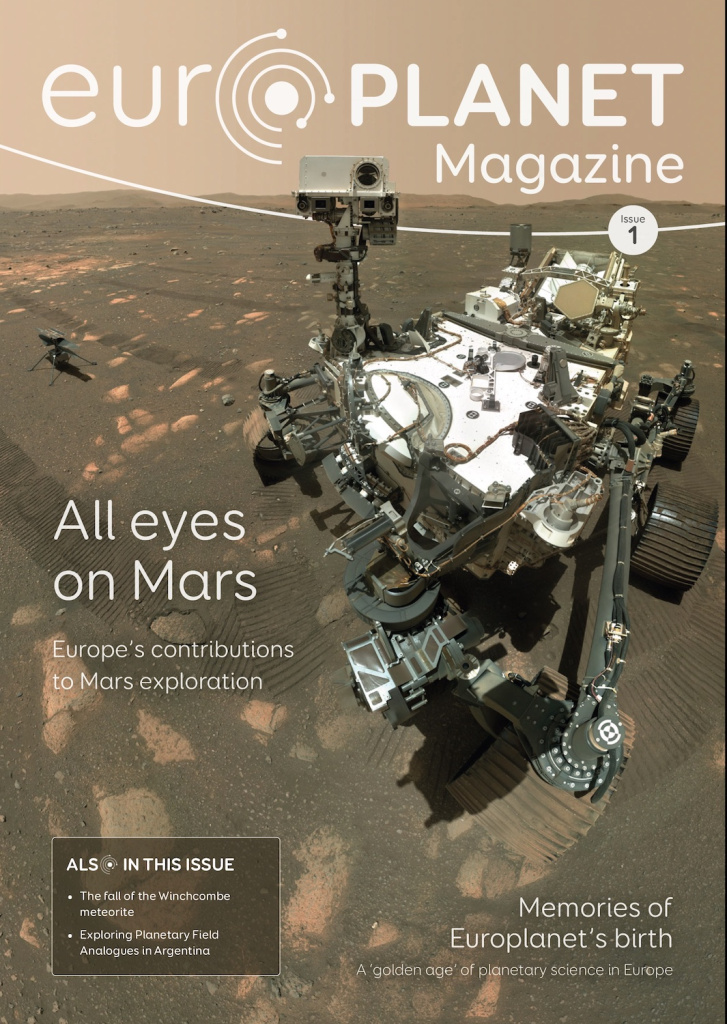 Cover of Issue 1 of Europlanet Magazine.