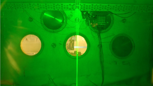 TA 2.4: Laser Doppler velocimeter measuring inside the AWTSII wind tunnel at the Planetary Environment Facility, AU