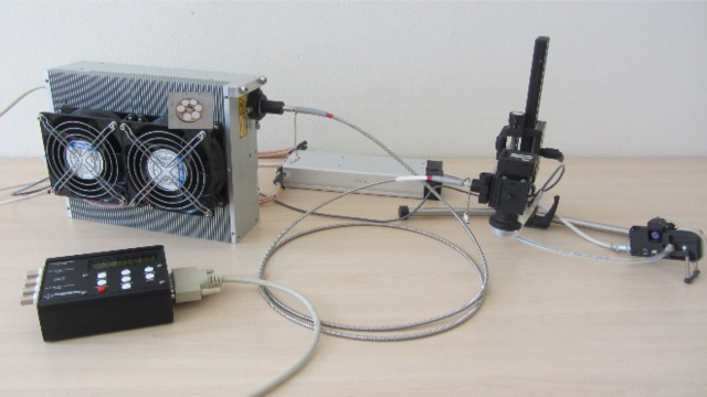 TA 2.1: A portable laser ablation system in the GGIF at VU Amsterdam allows sampling in situ onto Teflon filters.