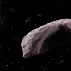 Title: ʻOumuamua Intercept at 92 AU. Artist: @sharponlooker. An imaginary small probe intercepting ʻOumuamua far out in the solar system. The interstellar visitor turns out to be a bog-standard, elongated asteroid-like object, that nevertheless serves to tell us huge stories about other worlds. For this piece, it&amp;#039;s all about all the great initial science, findings and discussions done out in the open the weeks after ʻOumuamua was discovered.